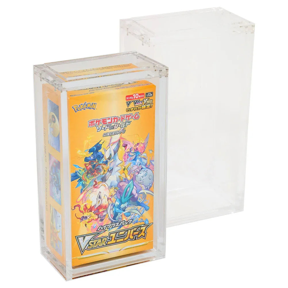 Premium Acrylic Display Case — Japanese Slim Booster Box (Clear) - cncards